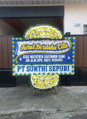 Papan Bunga Duka di Kebun Geran
