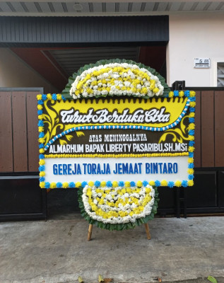 Papan Bunga Duka di Kebun Geran