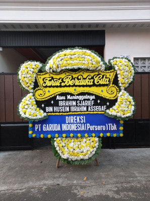Papan Bunga Duka di Kebun Geran