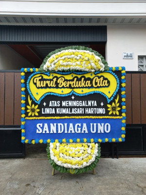 Papan Bunga Duka di Kebun Geran
